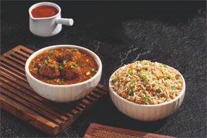 Chinese Combo (fried Rice With Manchurian)