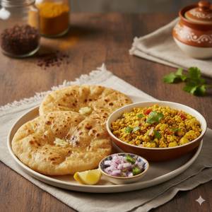 2 Roti + Paneer Bhurji (150- 200g)