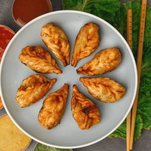Mushroom  Atta Fried Momos