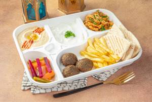 Chicken, Falafel And Hummus Meal Box