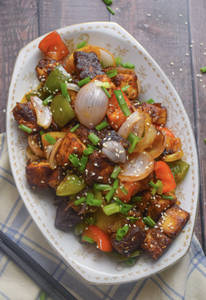 Jain Chilli Paneer (dry)