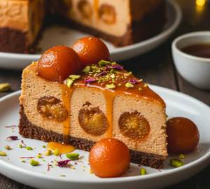 Gulab Jamun Cheesecake [ 1 Slice]