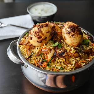 Egg Masala Dum Biryani