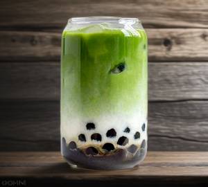 Matcha boba milkshake