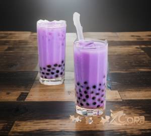 Taro boba milkshake