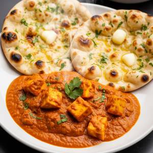 Butter paneer masala with 2 butter naan