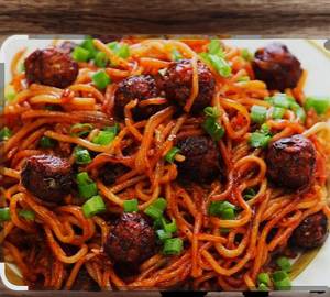 Veg Manchurian Noodles