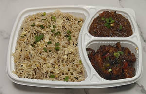 Garlic Chicken Fried Rice + Soya Chicken Combo