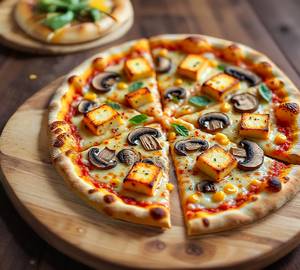 Paneer Mushroom & Corn Pizza