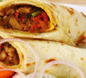 Butter chicken roll