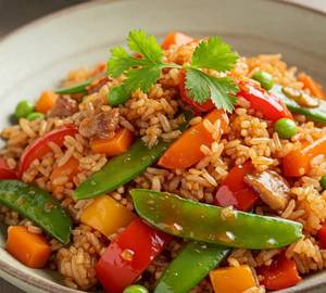 Fried Rice With Hot Garlic Sauce