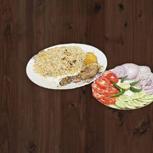 Chicken Biryani + Salad