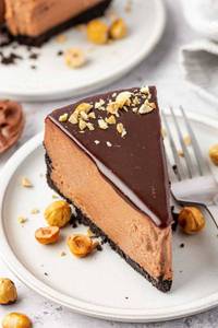 Nutella cheesecake slice [100 gram]