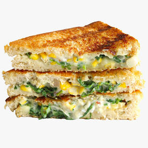Spinach & Corn Toast Sandwich