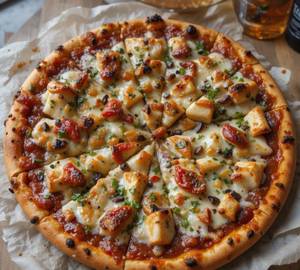 Cheese Burst Chicken Pizza
