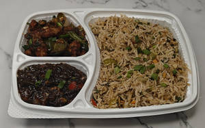 Veg Garlic Fried Rice + Chilli Baby Corn Combo
