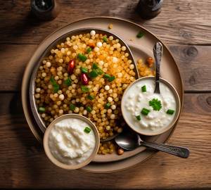 Sabudana Khichdi (Suddh Ghee) With Dahi