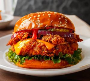 Juice chicken burger