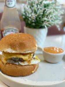 Kofia lamb cheese burger