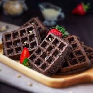 Dark and milk waffle