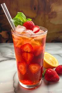 Strawberry iced tea