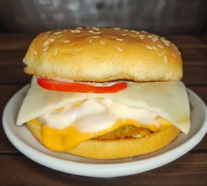 Aloo Tikki Cheese Burger