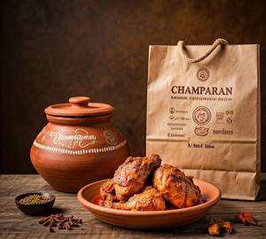 Champaran Special Ahuna Chicken Handi