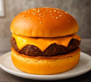 Grilled veg cheese burger