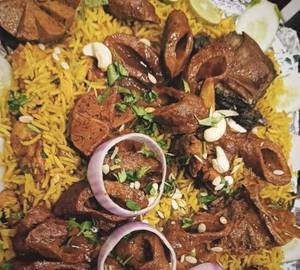 Mutton kabab biryani
