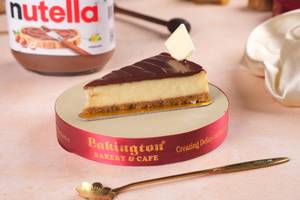 Nutella Cheese Baked Cheesecake Slice