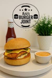 Peri peri chicken cheese burger