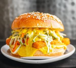 Fish finger burger