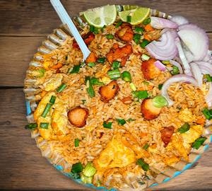 Double chicken fried rice