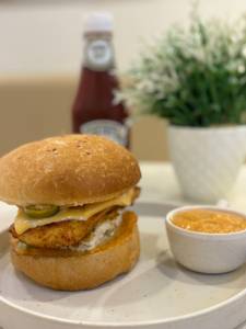 Azizs shack cheese burger