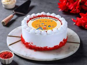 Celebration Delight Velvet Bento Cake (250 gm)