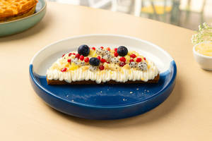 Cream Cheese And Fresh Fruit Waffle