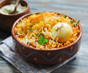Jodhpuri Egg Biryani (complimentary Raita)