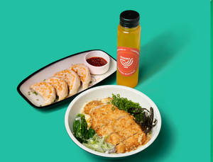 Chicken Katsu Don + Gyoza + Drink