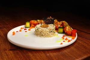 Chicken Francese With Herbed Rice