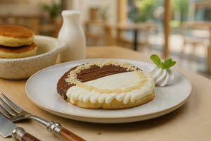 Belgian Milk And White Chocolate Pancake