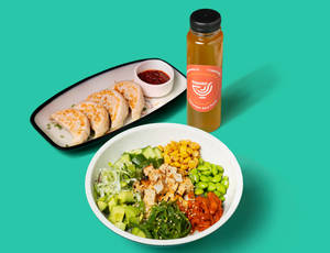 Veg Poke Bowl + Gyoza + Drink
