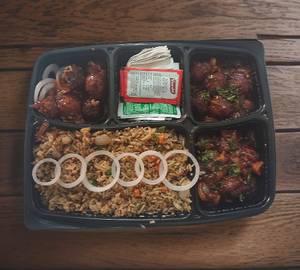 Manchurian Gravy +Fried Rice