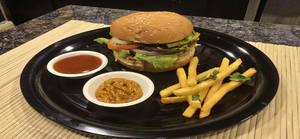 Grill Chicken Chipotle Cheese Burger
