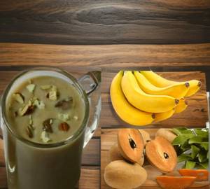Banana Chikoo (sapota) Shake