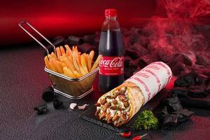 Classic Peppy Chicken Shawarma with Fries & Coke Meal