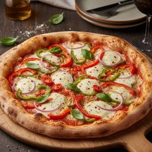 Cheese and onion pizza