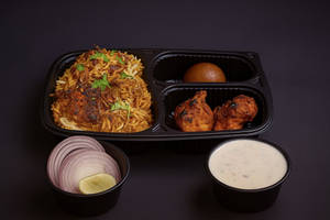 Butter Chicken Biryani (650 Ml) + 2 Pcs Chicken Tikka+ 1 Gulab Jamun