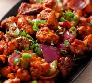 Chilli Chicken Dry with Onion Tomatoes