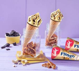 Nutty Butterscotch Flingo- Ice Cream Cone [110 Ml] Pack 5
