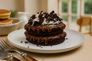 Oreo And Chocolate Lava Pancake